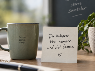 Du behøver ikke reagere med det samme Du behøver ikke reagere med det samme